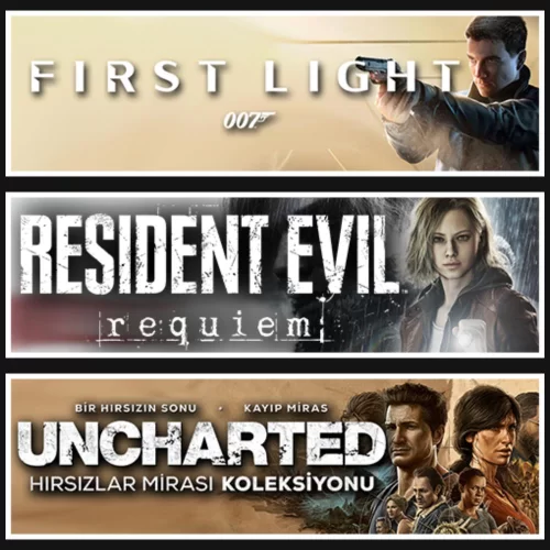 007 First Light +RE Requiem +Uncharted